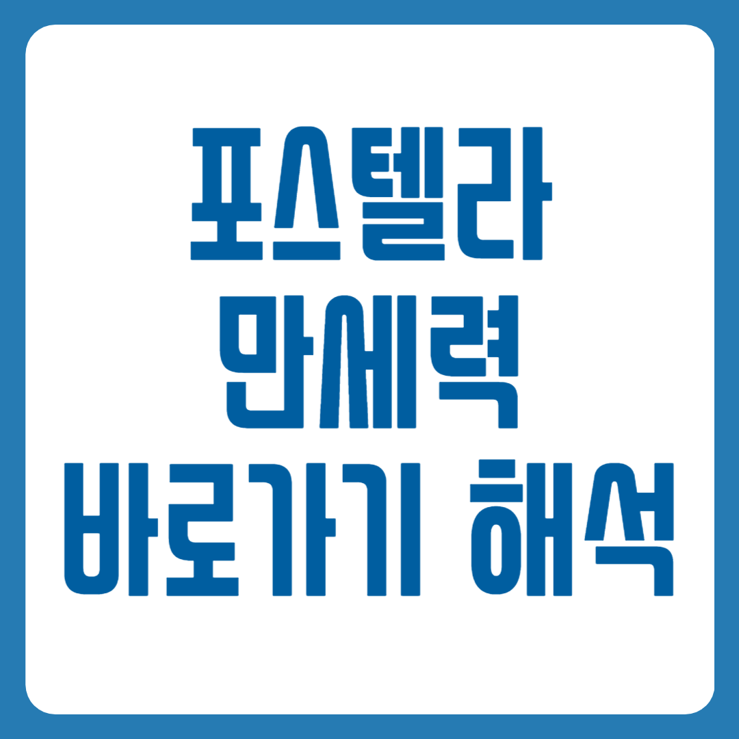 포스텔라 만세력