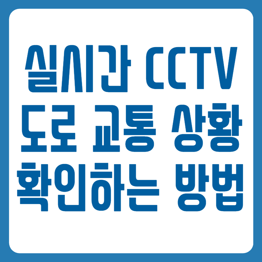 실시간 교통정보 CCTV
