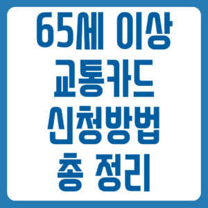65세 이상 교통카드